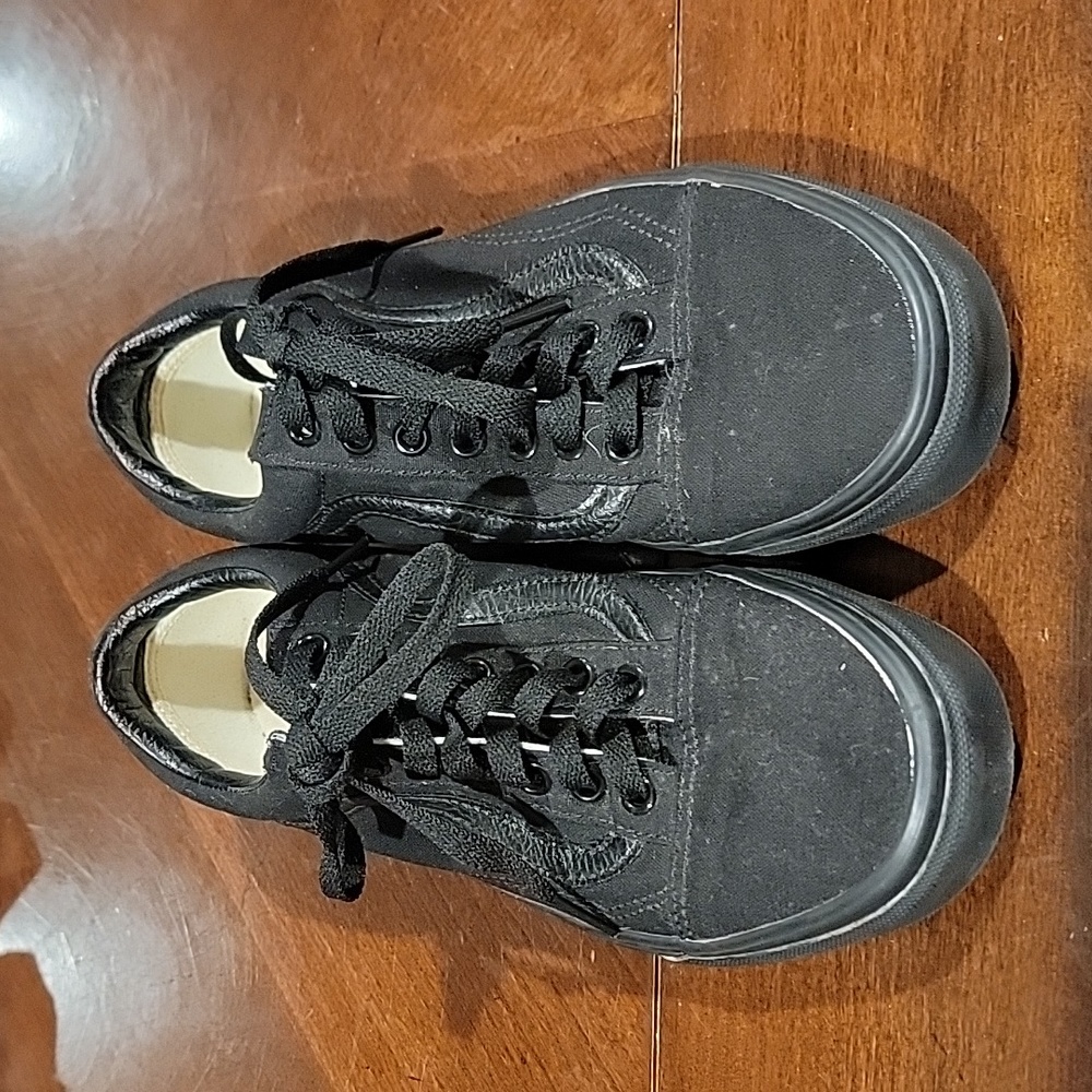 Vans black shoes
